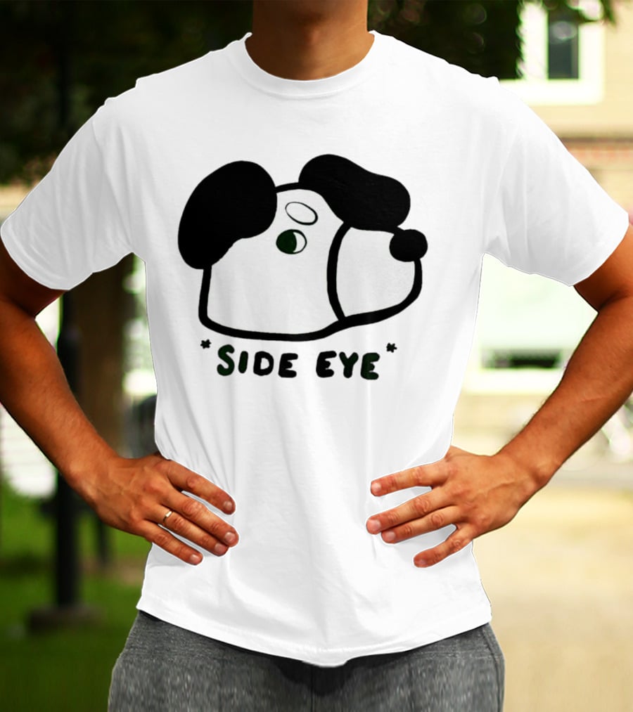 Side Eye Dog Face T-Shirt