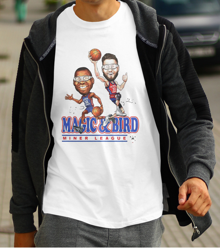 MAGIC And BIRD MINER LEAGUE T-Shirt