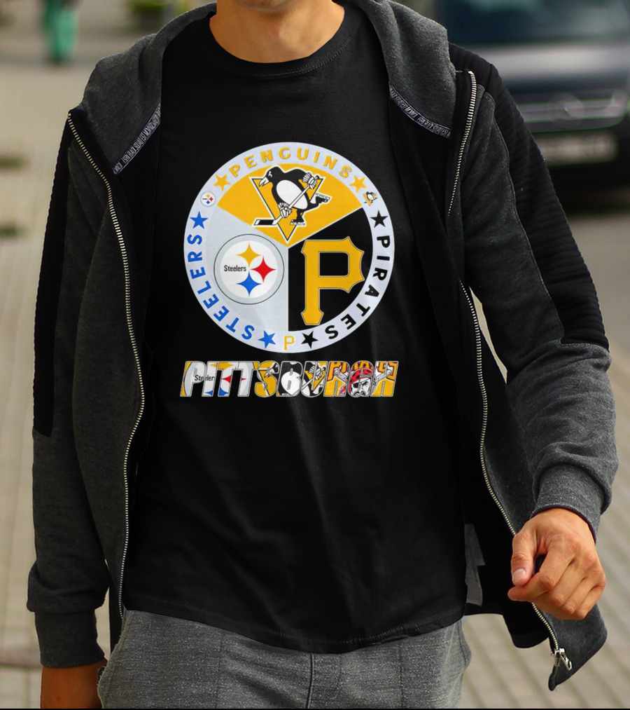 Pittsburgh Steelers Penguins Pirates Pittsburgh Sports T-Shirt