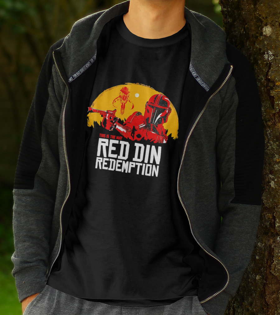 This Is The Way Red Din Redemption Mandalorian Bounty Hunter Star Wars T-Shirt