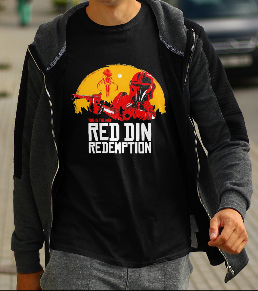 This Is The Way Red Din Redemption Mandalorian Bounty Hunter Star Wars T-Shirt