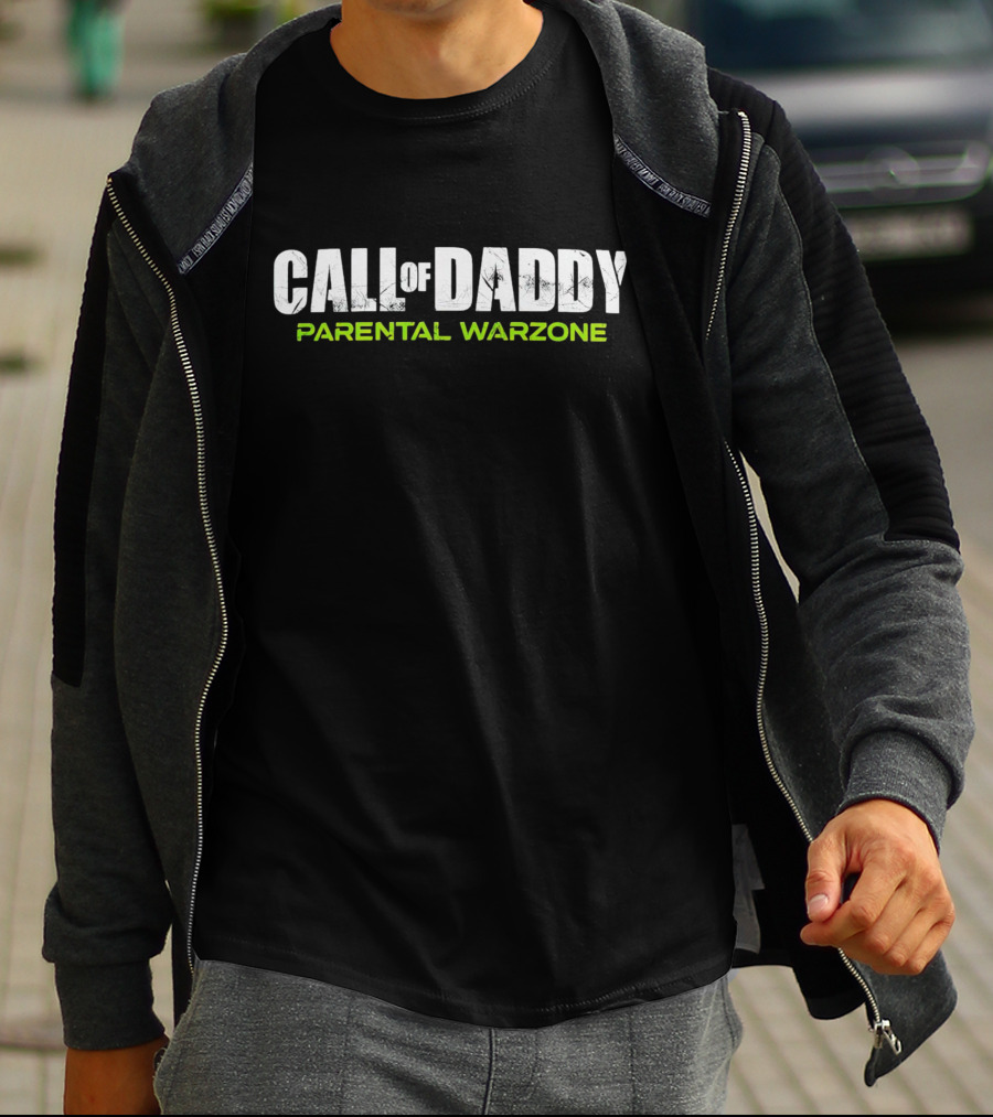 Call Of Daddy Parental Warzone Fun T-Shirt For Gaming Dads T-Shirt