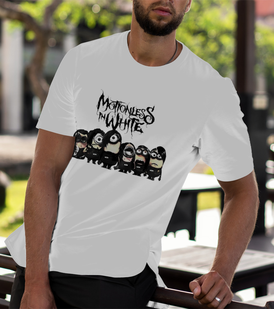 Motionless In White Minions Fiery Dark Character Ensemble T-Shirt