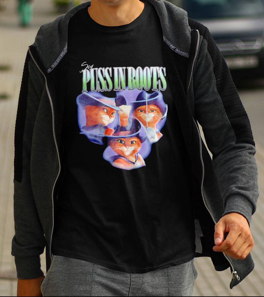Soy Puss In Boots Trio With Hats And Sword T-Shirt
