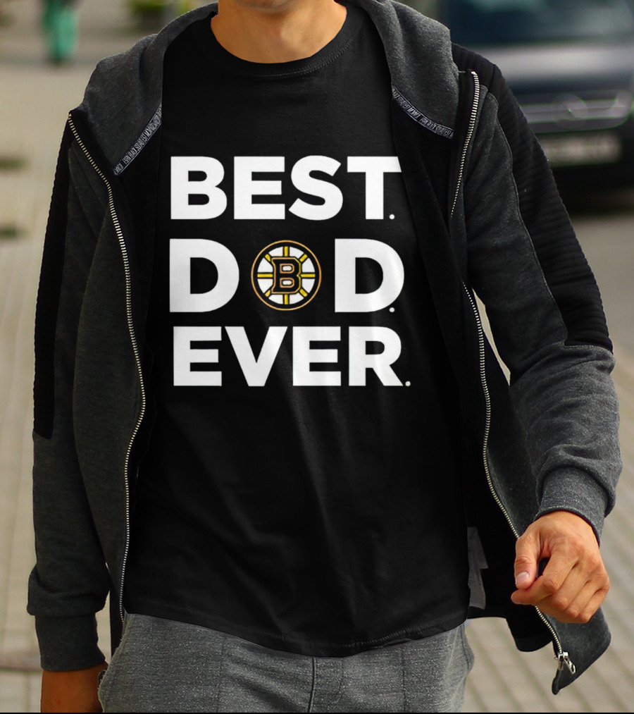 Boston Bruins Best Dad Ever Father's Day Gift Idea T-Shirt