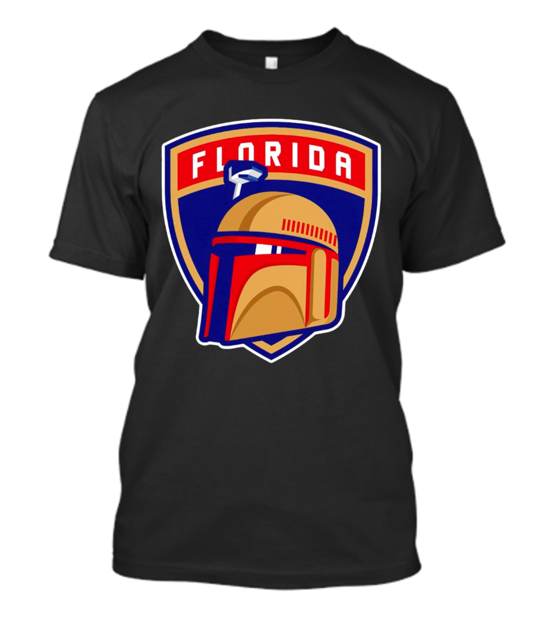 Florida Panthers Boba Fett Helmet Star Wars Collaboration T-Shirt