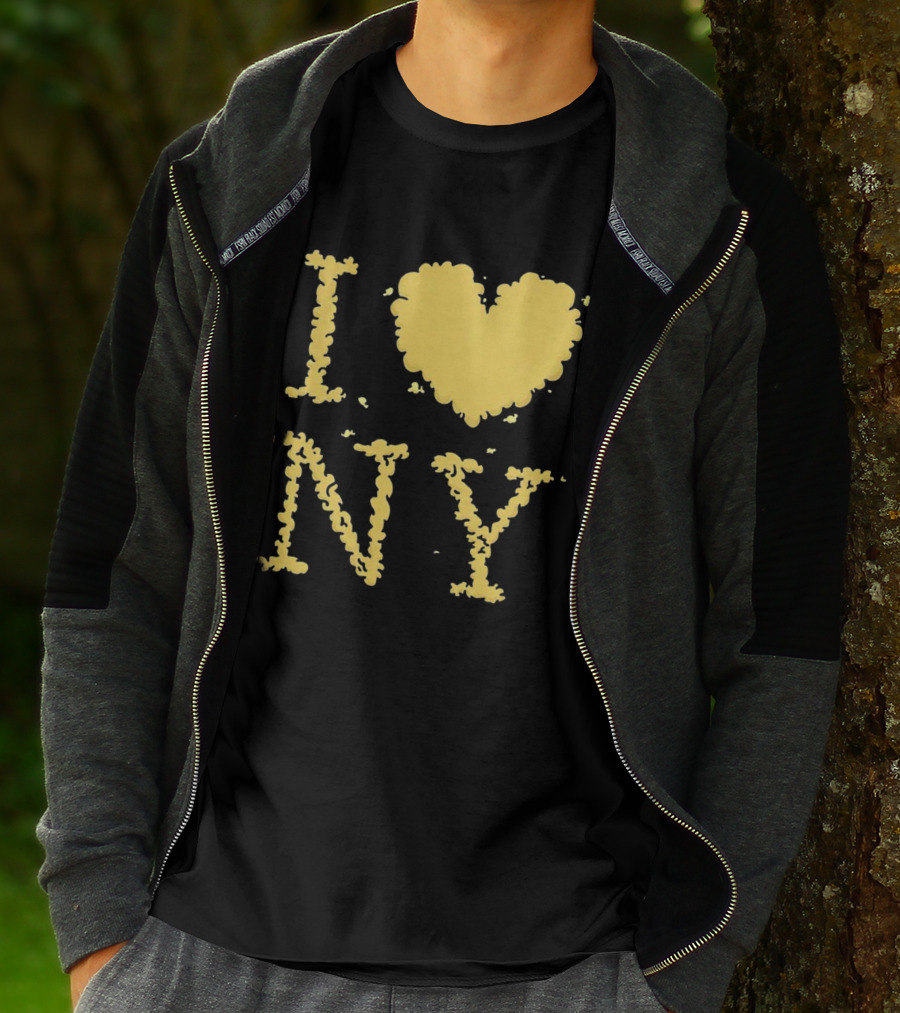 I Love NY Smoke Edition Puff Lettering T-Shirt