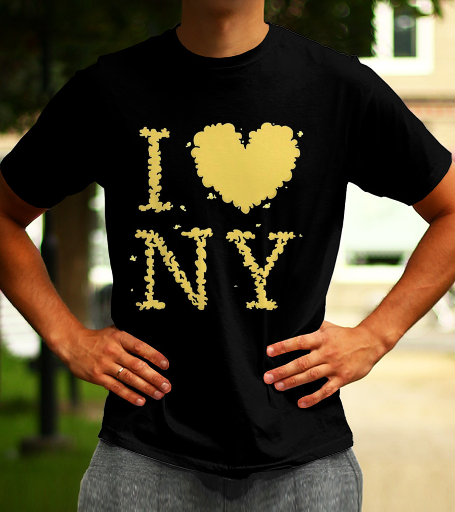 I Love NY Smoke Edition Puff Lettering T-Shirt