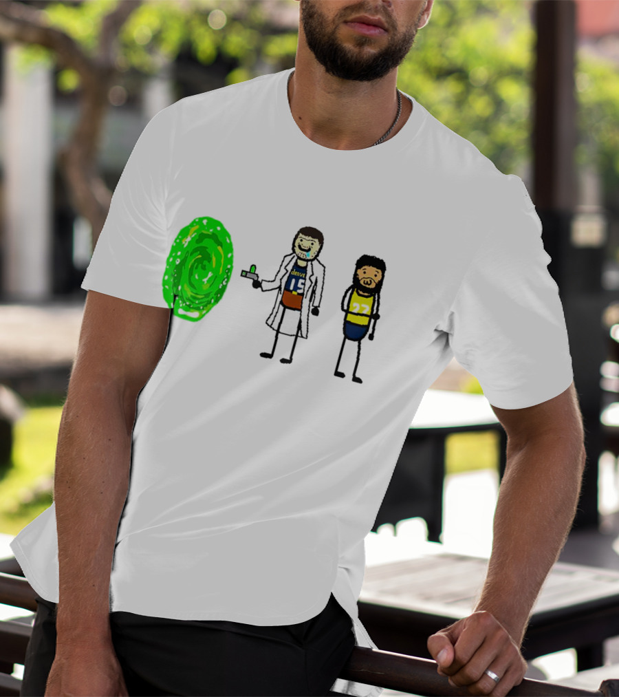 Rick-ola Jokic And Jamal Morty Denver 15 27 Portal T-Shirt