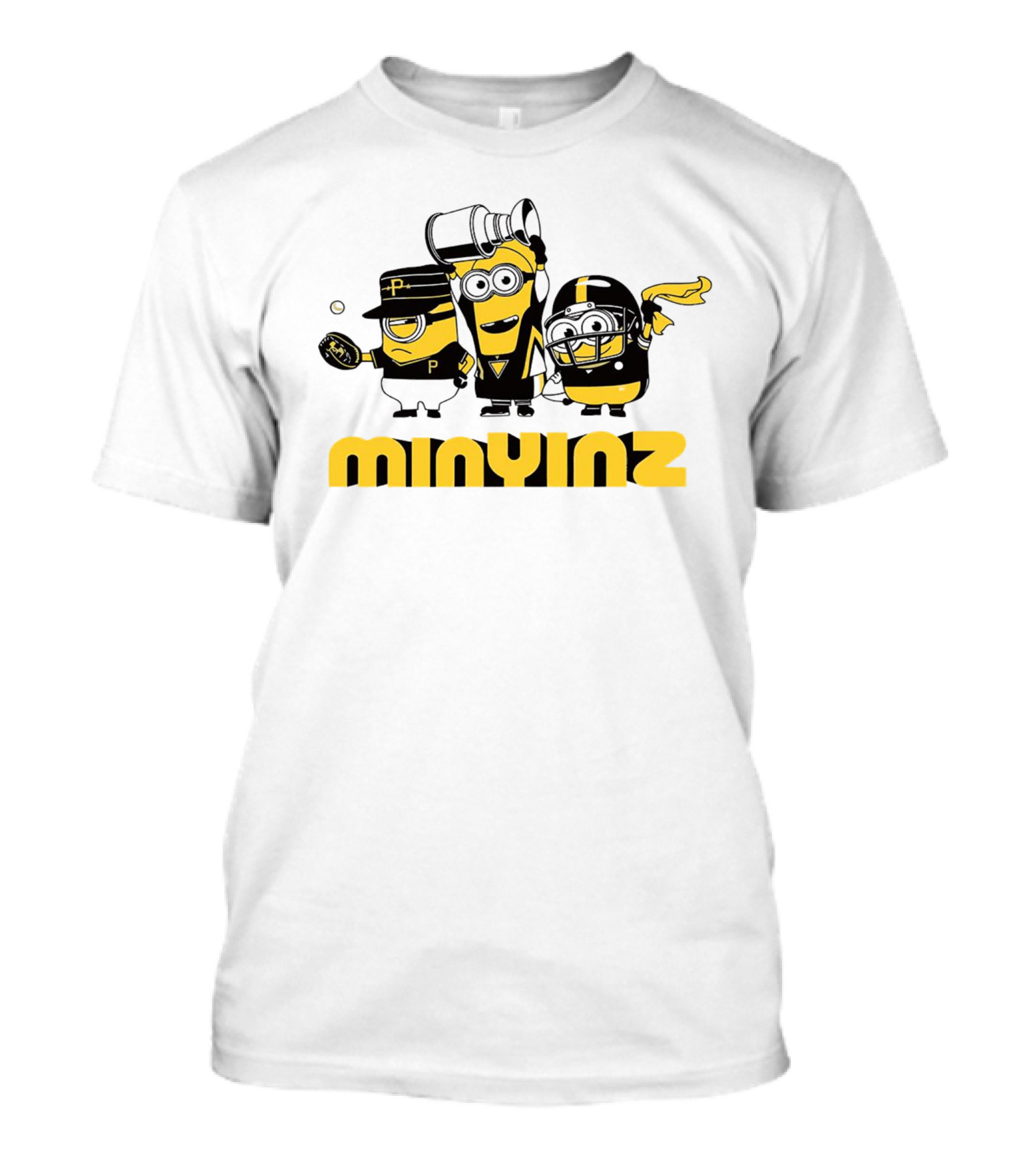 Minions Mini Yinz Pittsburgh Sports Jeff D. Lowe T-Shirt