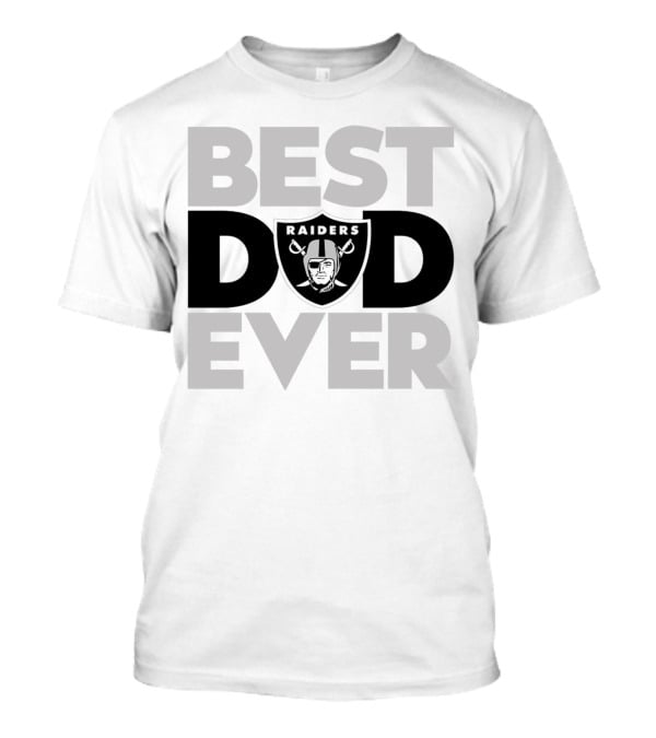 Best Dad Ever Raiders NFL Las Vegas T-Shirt