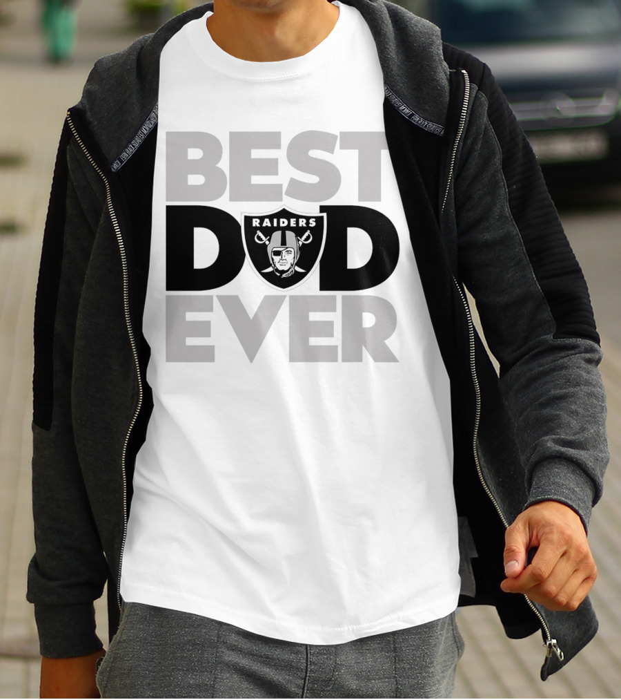 Best Dad Ever Raiders NFL Las Vegas T-Shirt