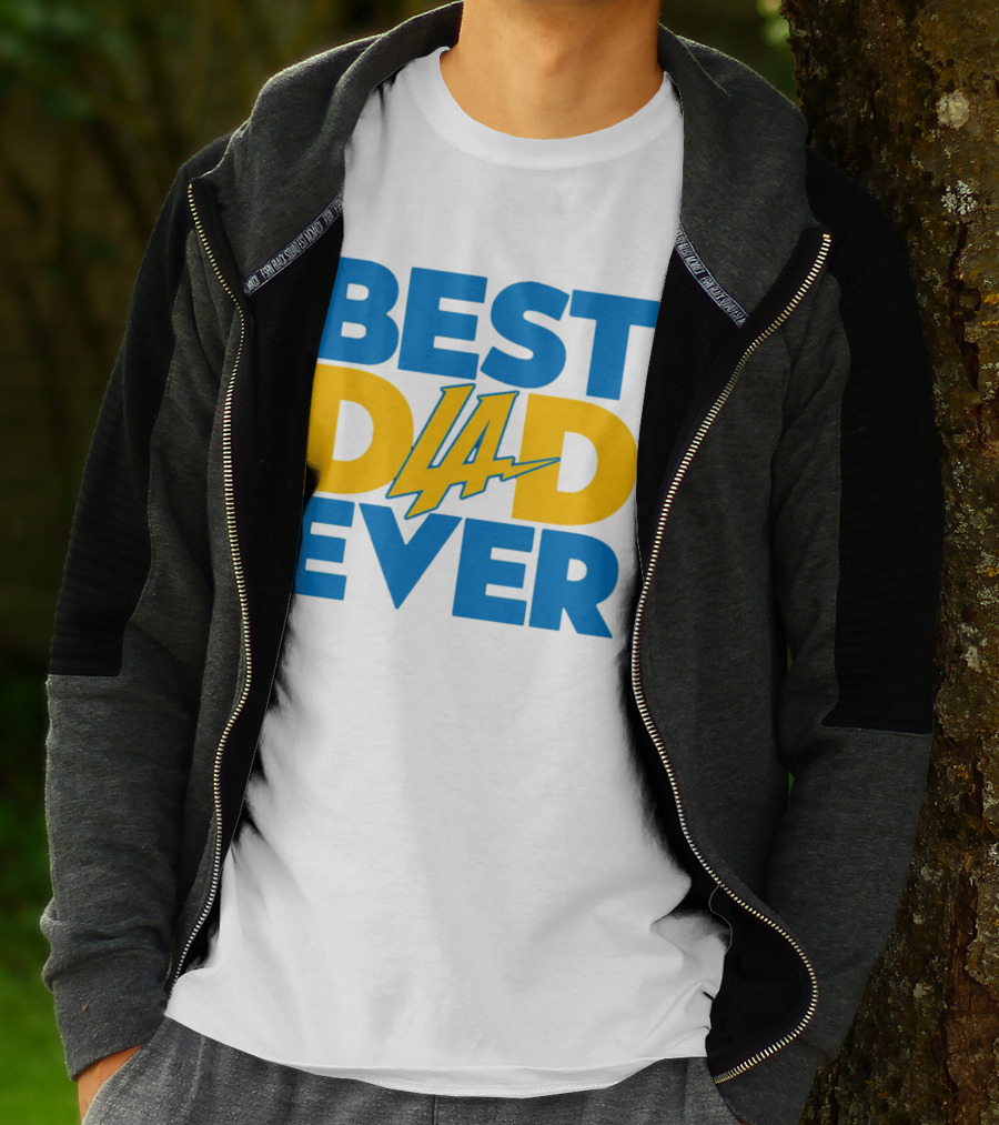 Best Dad Ever LA Chargers NFL T-Shirt