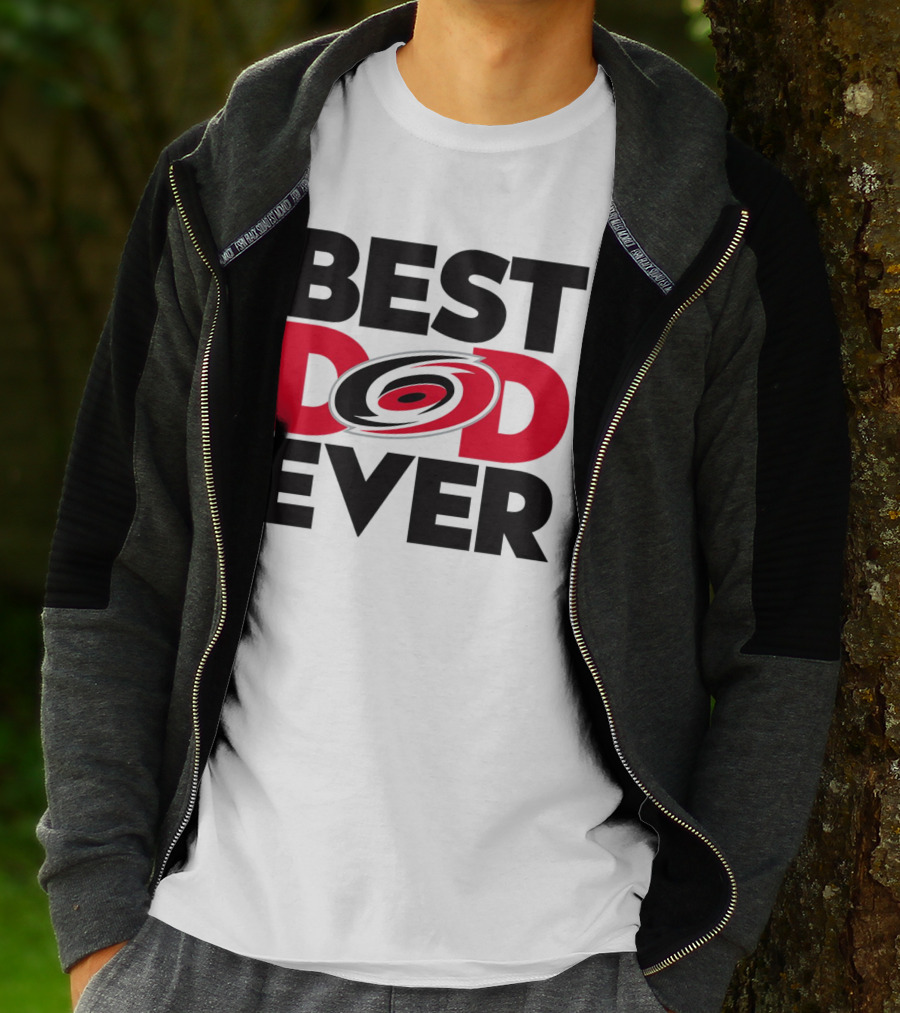 Best Dad Ever NHL Carolina Hurricanes Fan T-Shirt