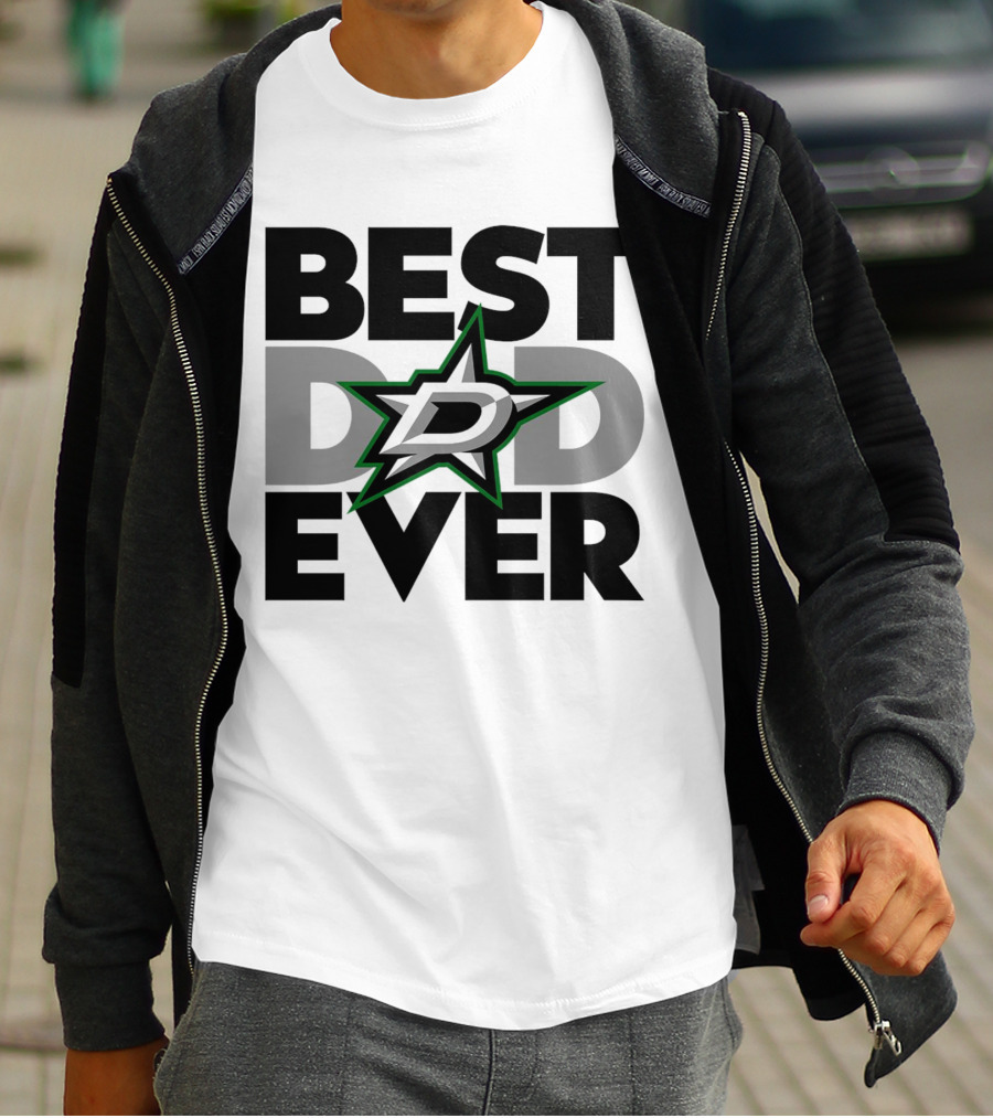 Best Dad Ever Dallas Stars NHL T-Shirt
