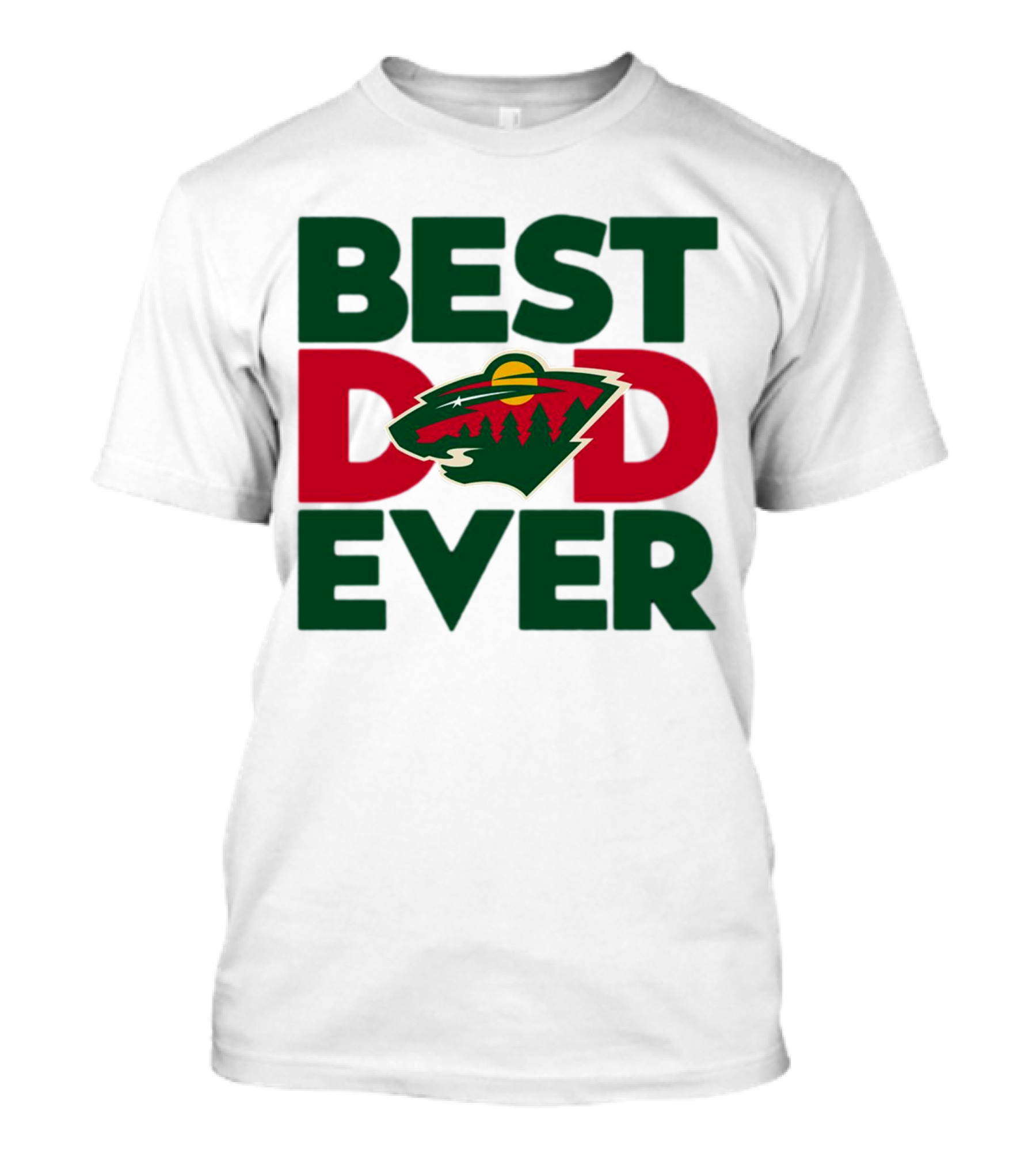 Best Dad Ever NHL Minnesota Wild T-Shirt