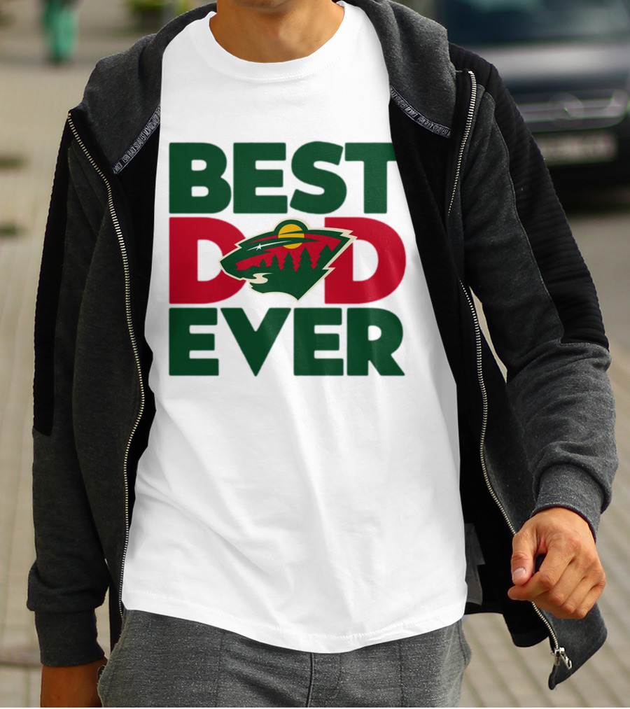 Best Dad Ever NHL Minnesota Wild T-Shirt