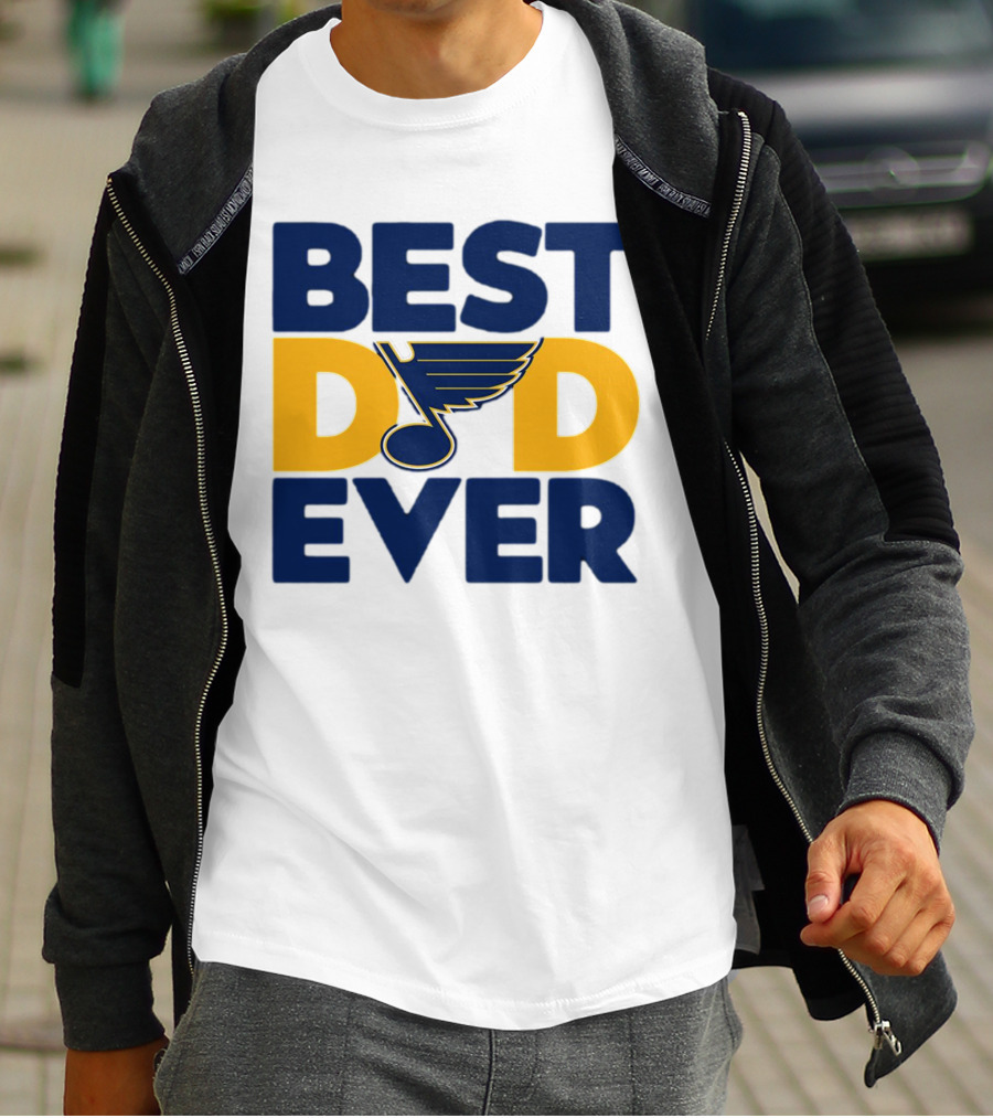 Best Dad Ever St. Louis Blues NHL T-Shirt