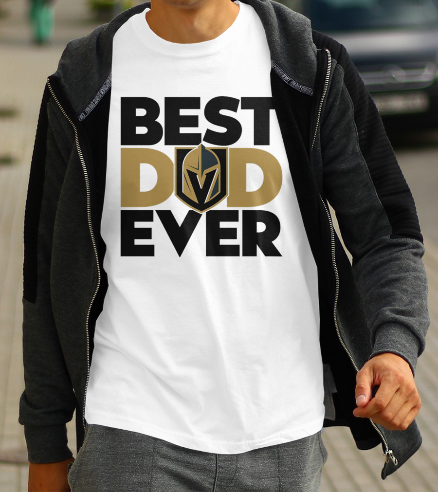 Best Dad Ever NHL Vegas Golden Knights T-Shirt