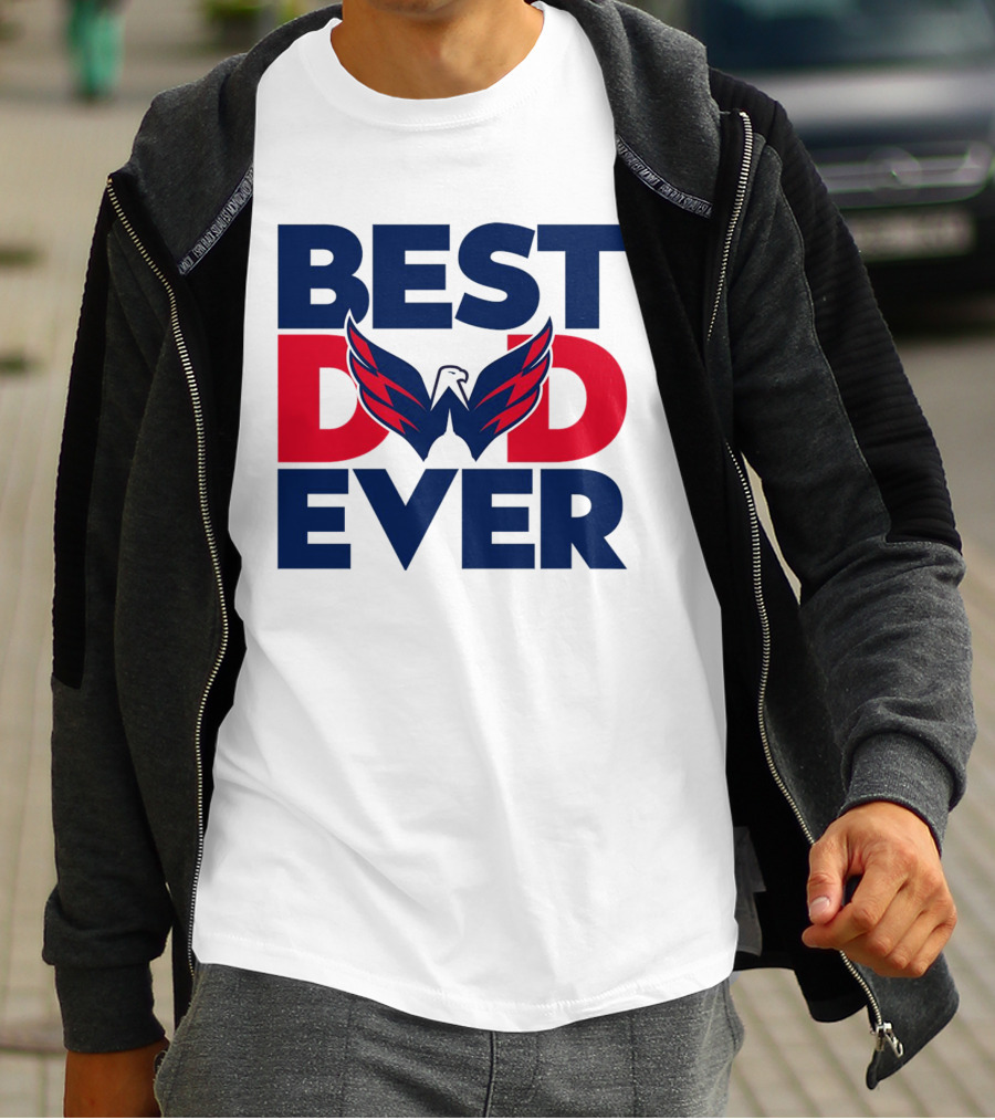 Best Dad Ever NHL Washington Capitals T-Shirt