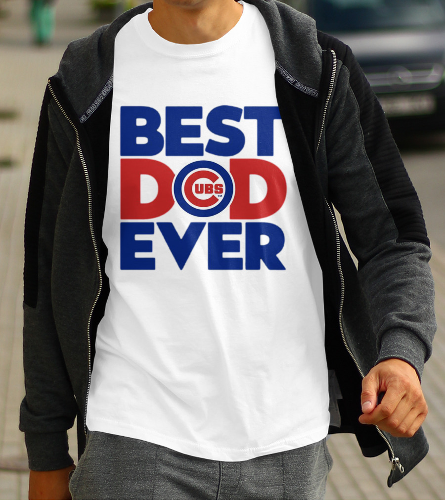 Best Dad Ever Cubs MLB Chicago T-Shirt