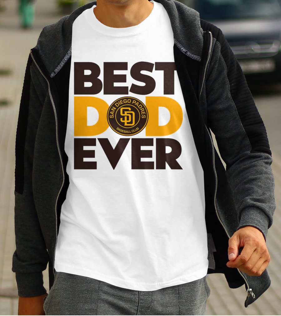 Best Dad Ever San Diego Padres Baseball Club T-Shirt