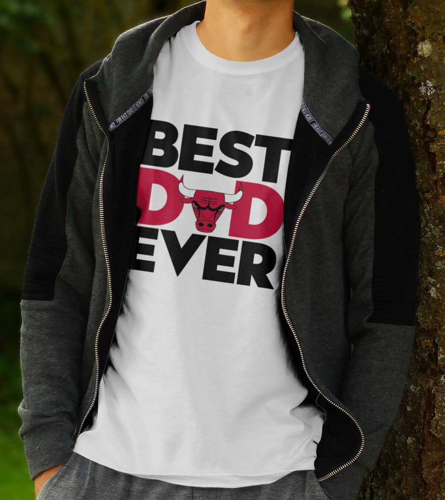 Best Dad Ever Chicago Bulls NBA T-Shirt