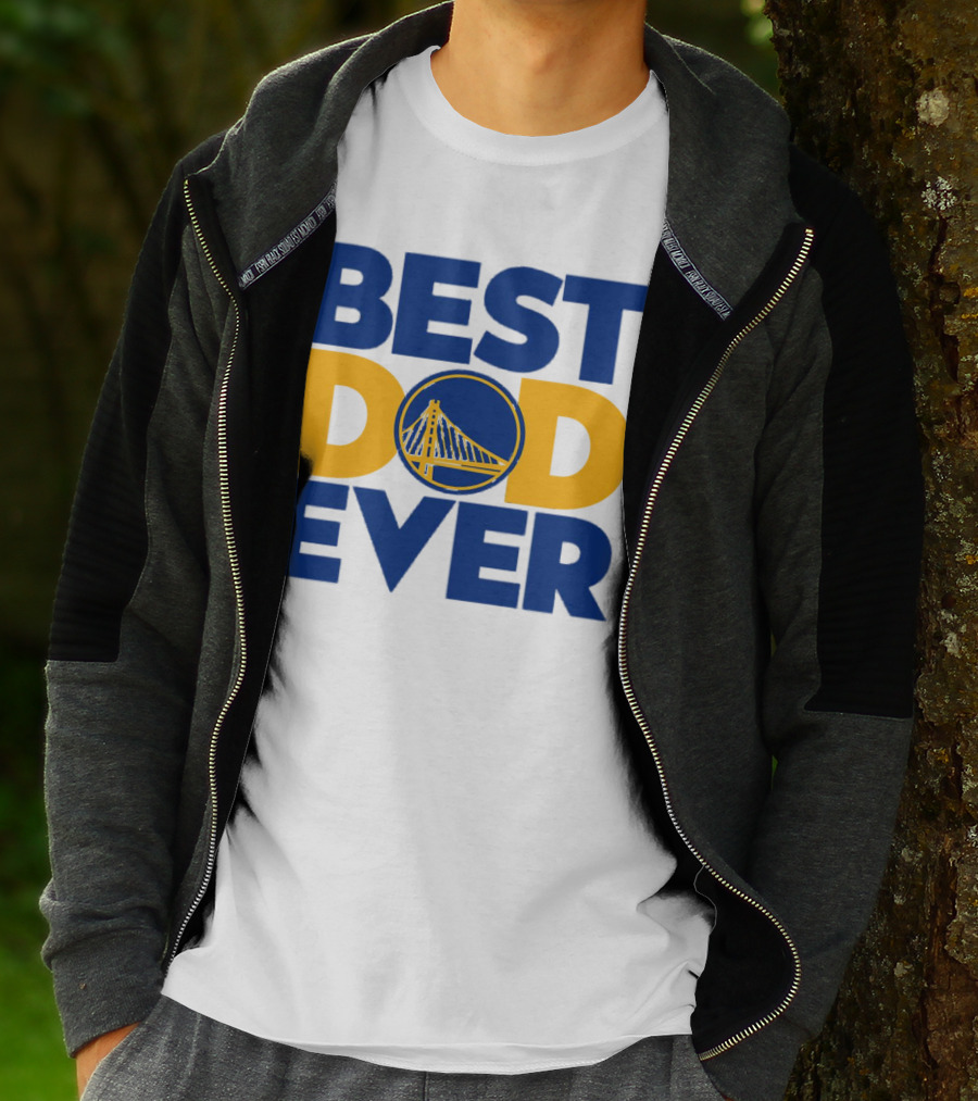 Best Dad Ever NBA Golden State Warriors Bridge T-Shirt