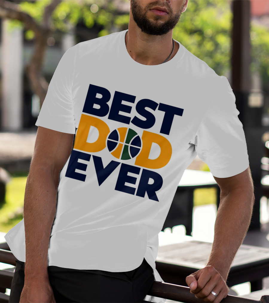 Best Dad Ever Utah Jazz Basketball T-Shirt