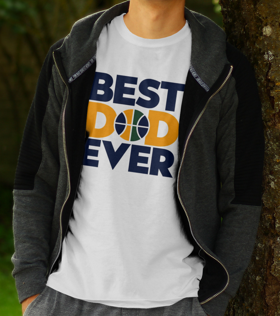 Best Dad Ever Utah Jazz Basketball T-Shirt
