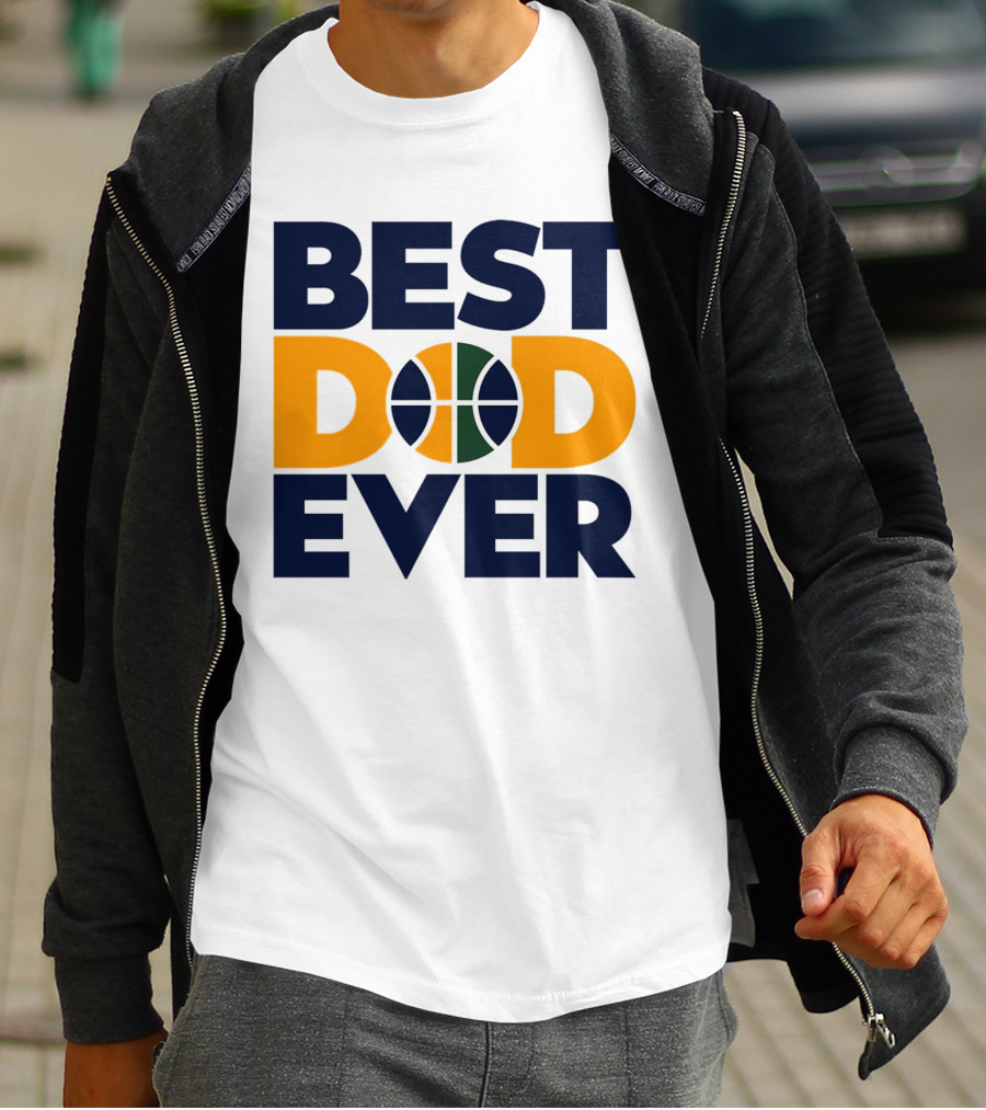 Best Dad Ever Utah Jazz Basketball T-Shirt