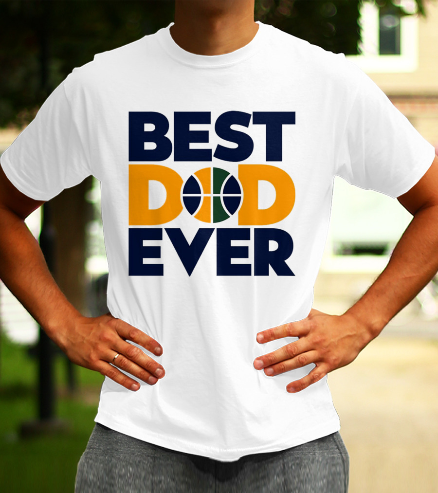 Best Dad Ever Utah Jazz Basketball T-Shirt