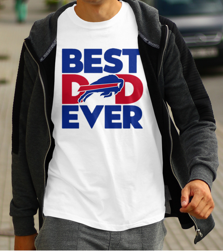 Best Dad Ever Buffalo Bills NFL T-Shirt