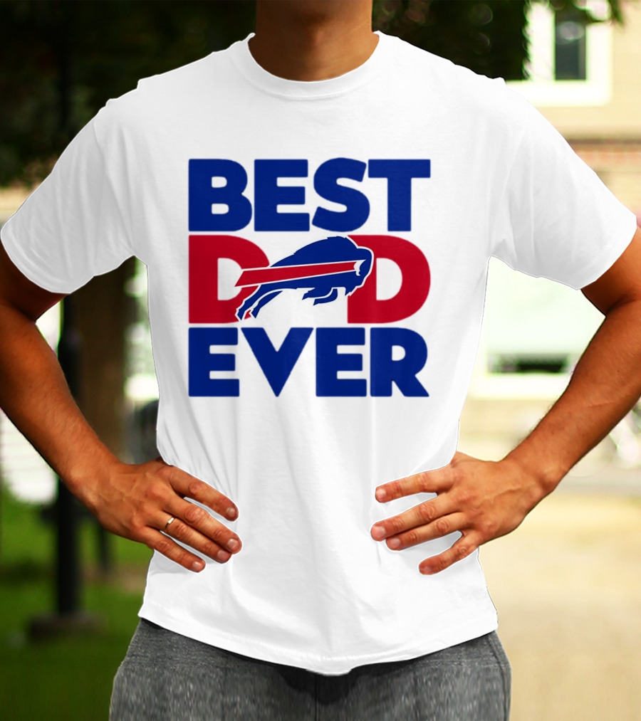 Best Dad Ever Buffalo Bills NFL T-Shirt