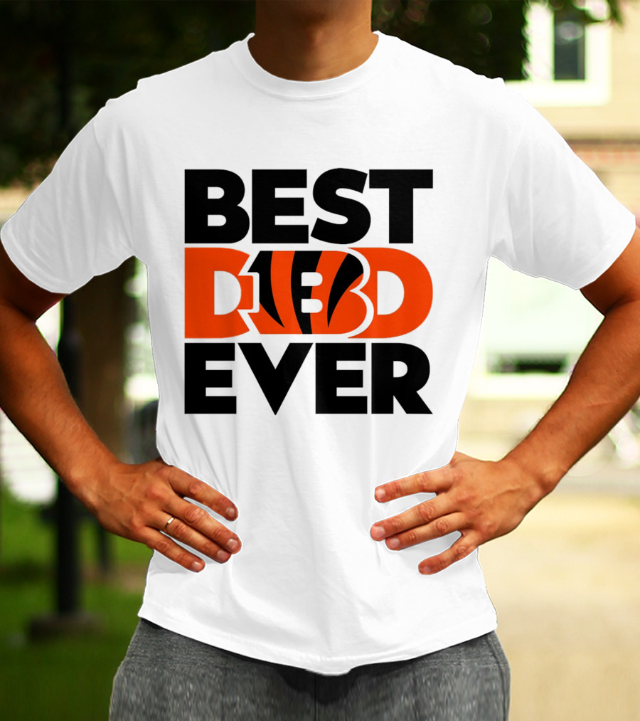 Best Dad Ever NFL Cincinnati Bengals T-Shirt