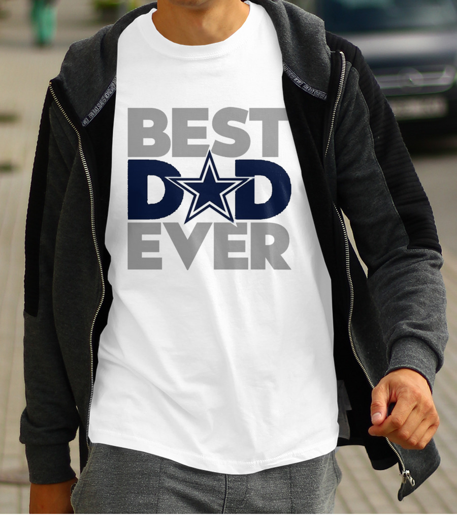 Best Dad Ever Dallas Cowboys NFL Star T-Shirt