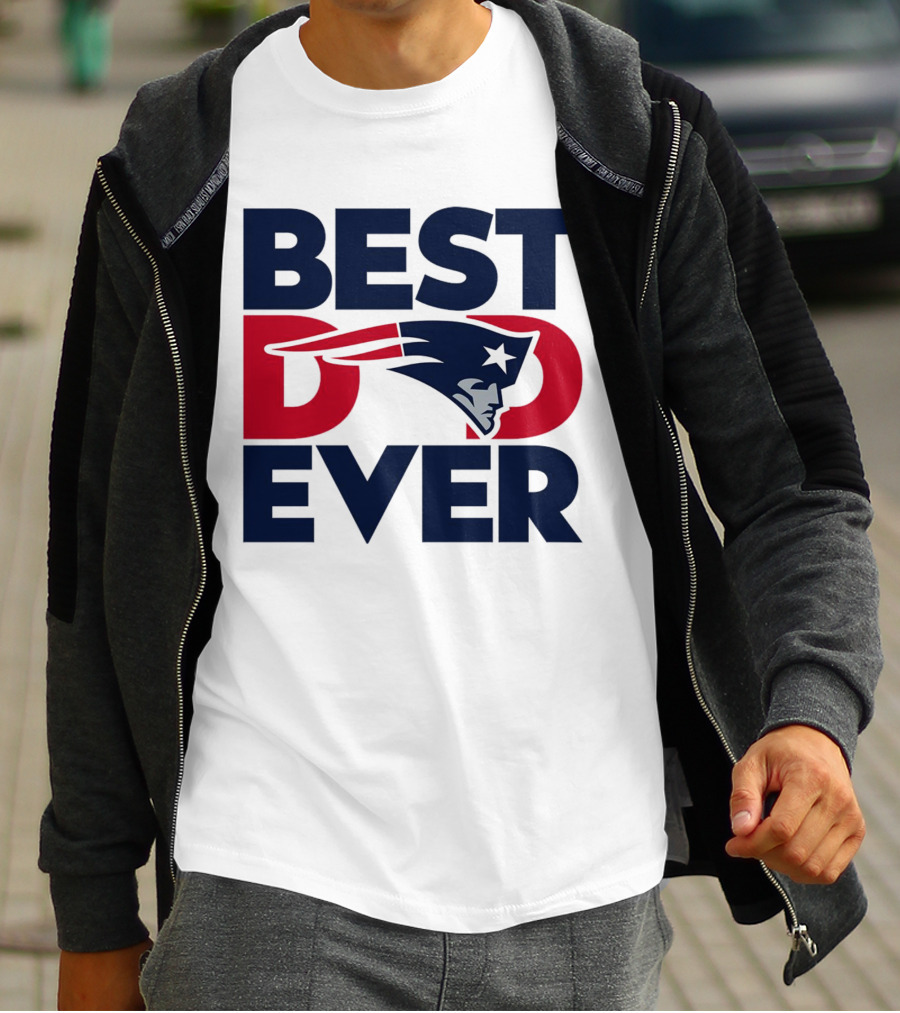 Best Dad Ever NFL New England Patriots T-Shirt