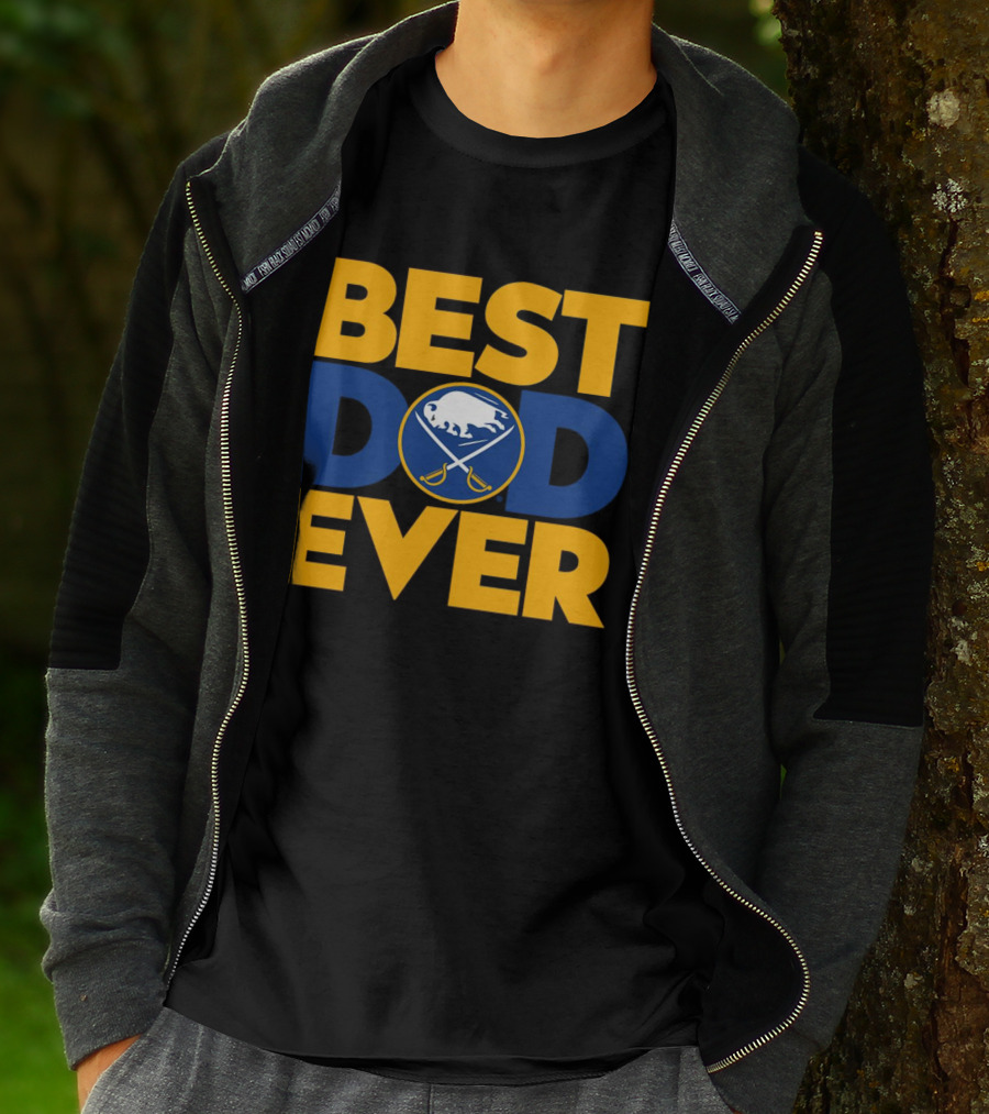 Best Dad Ever NHL Buffalo Sabres Fan Merchandise T-Shirt
