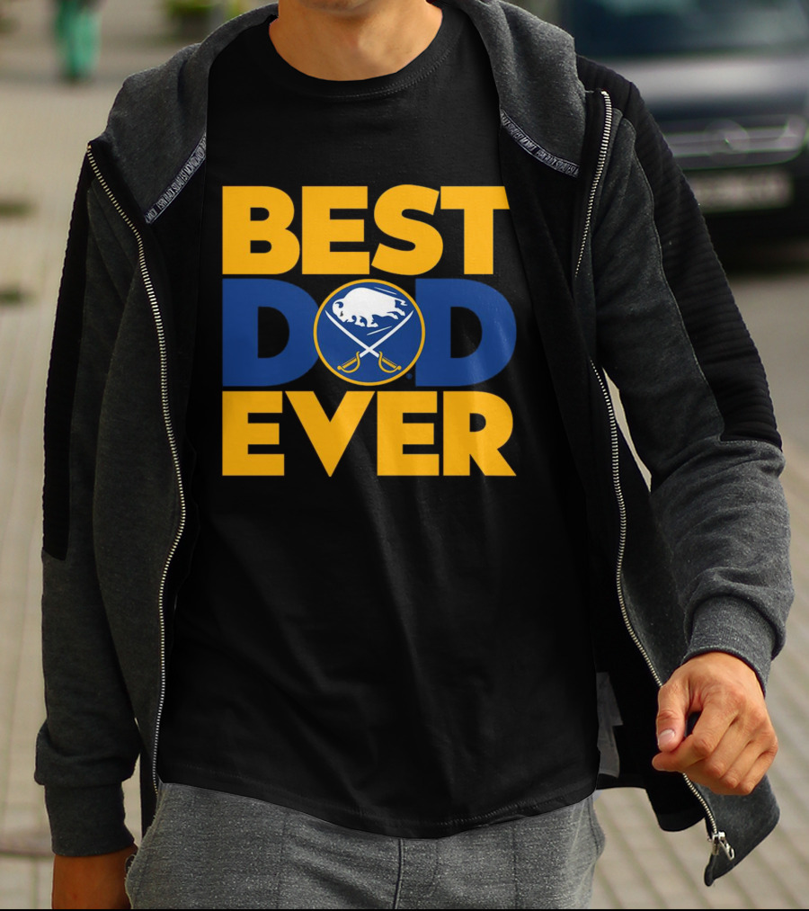 Best Dad Ever NHL Buffalo Sabres Fan Merchandise T-Shirt