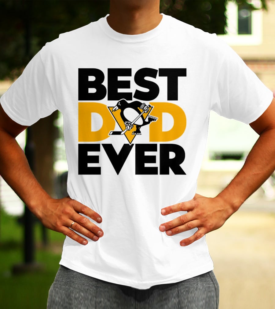 Best Dad Ever NHL Pittsburgh Penguins T-Shirt