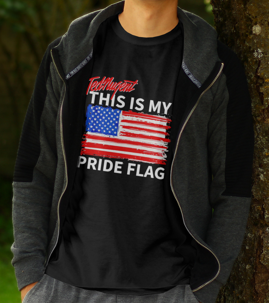 Ted Nugent This Is My Pride Flag American Colors T-Shirt