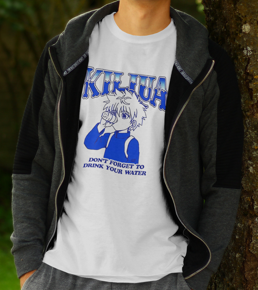 Killua Don't Forget To Drink Your Water T-Shirt