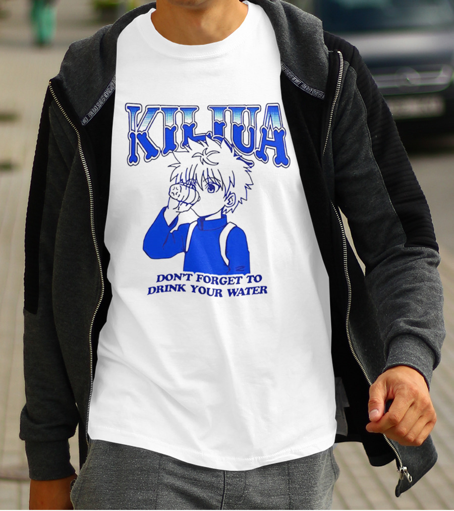 Killua Don't Forget To Drink Your Water T-Shirt