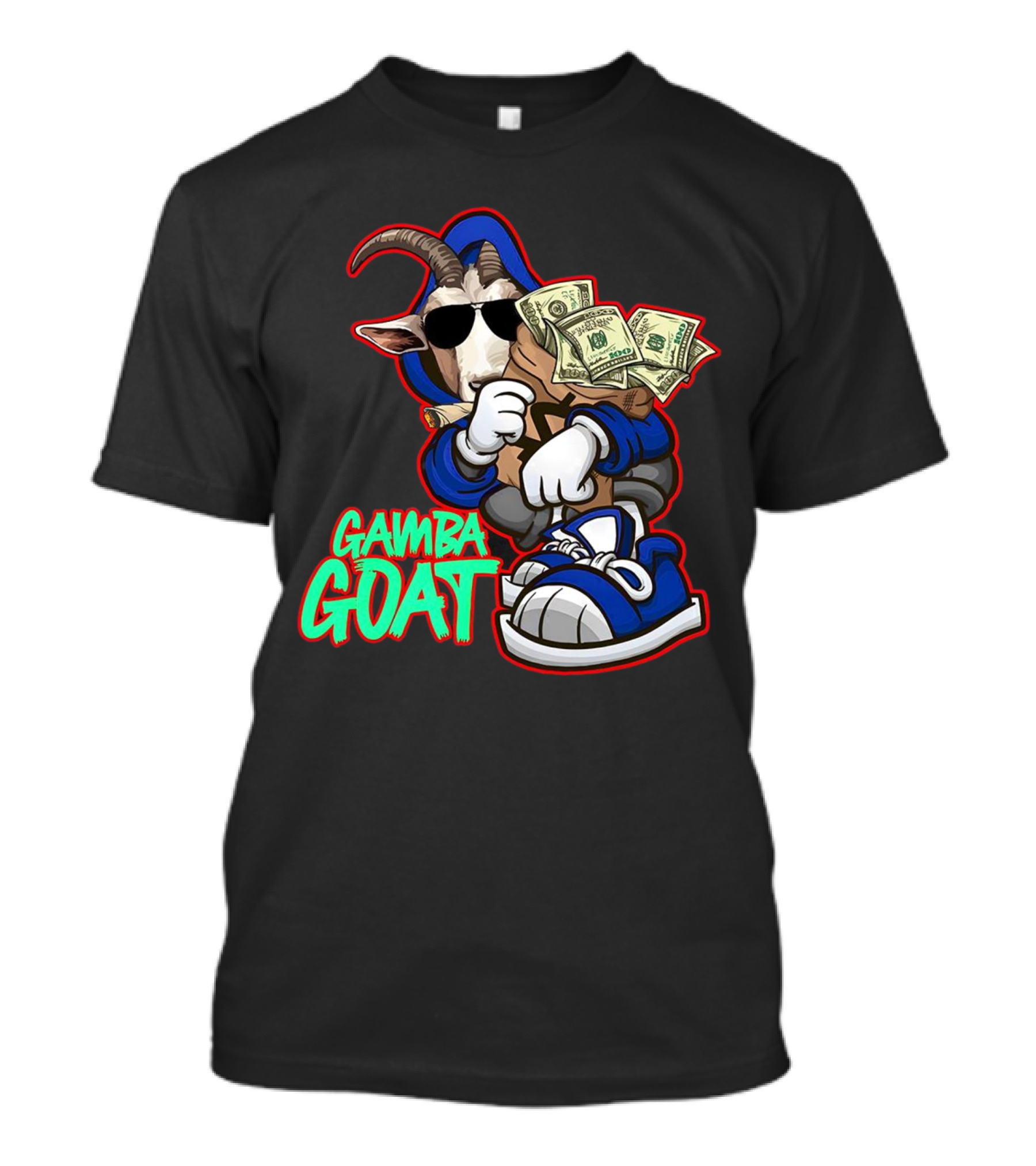 Gamba Goat Hoodie Sunglasses Money Sneakers T-Shirt