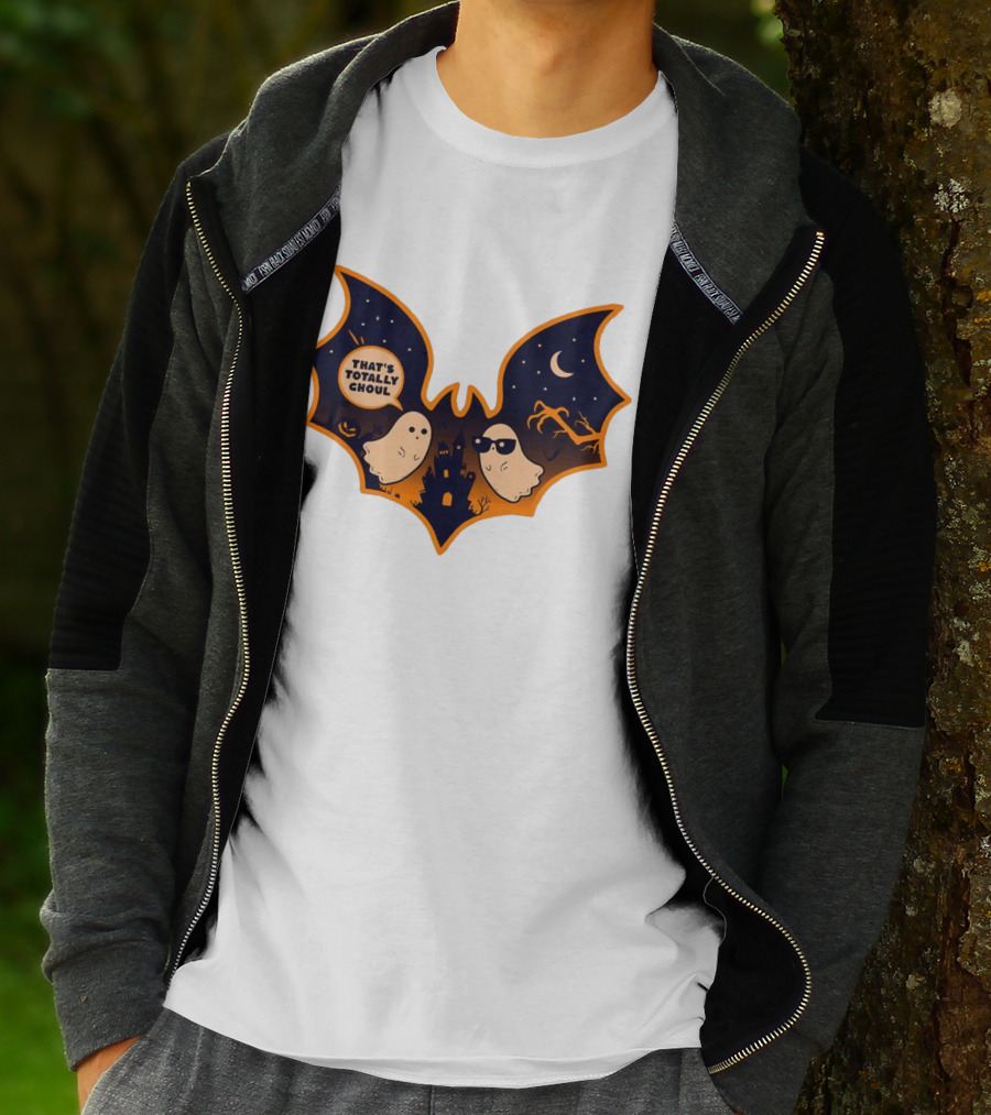 That's Totally Choul Ghosts In Bat Shape With Haunted Castle And Moon T-Shirt