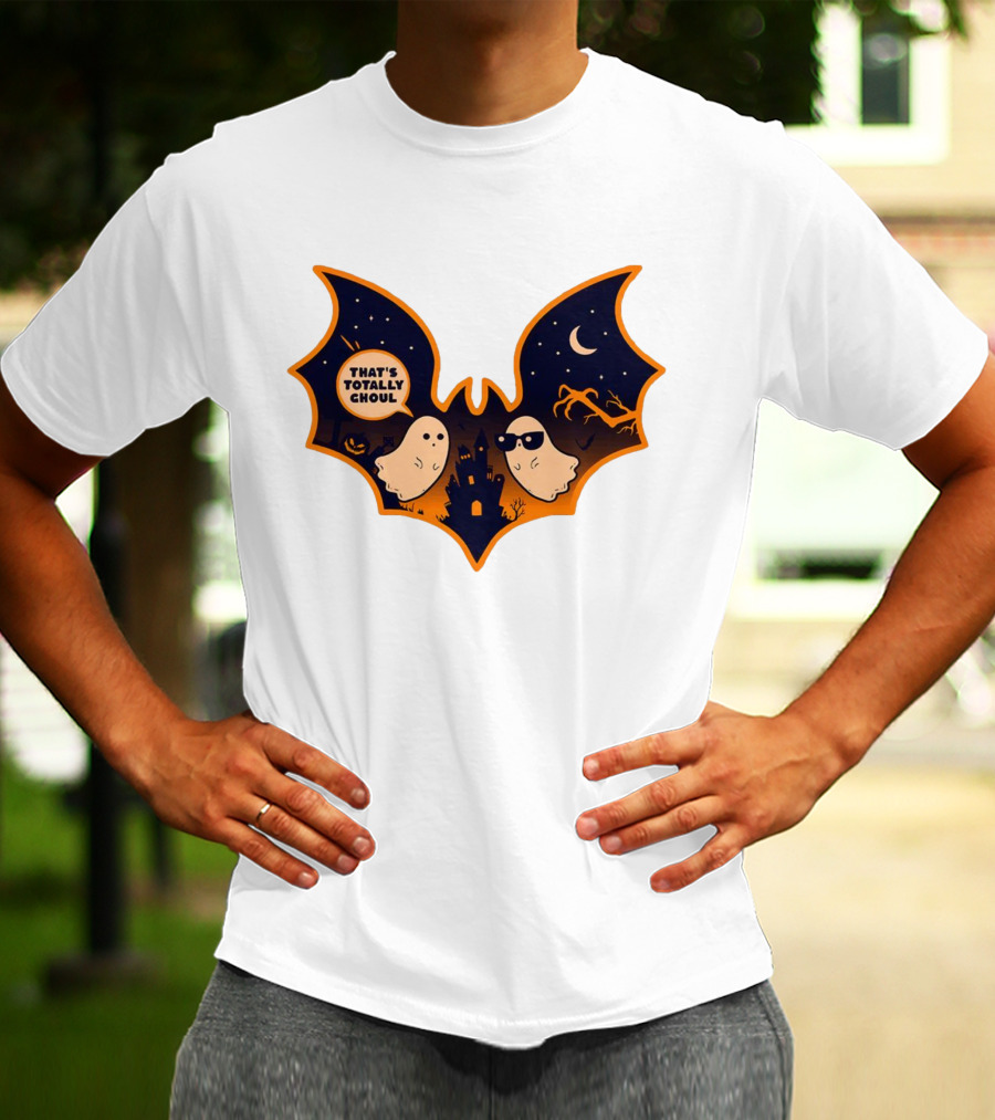 That's Totally Choul Ghosts In Bat Shape With Haunted Castle And Moon T-Shirt