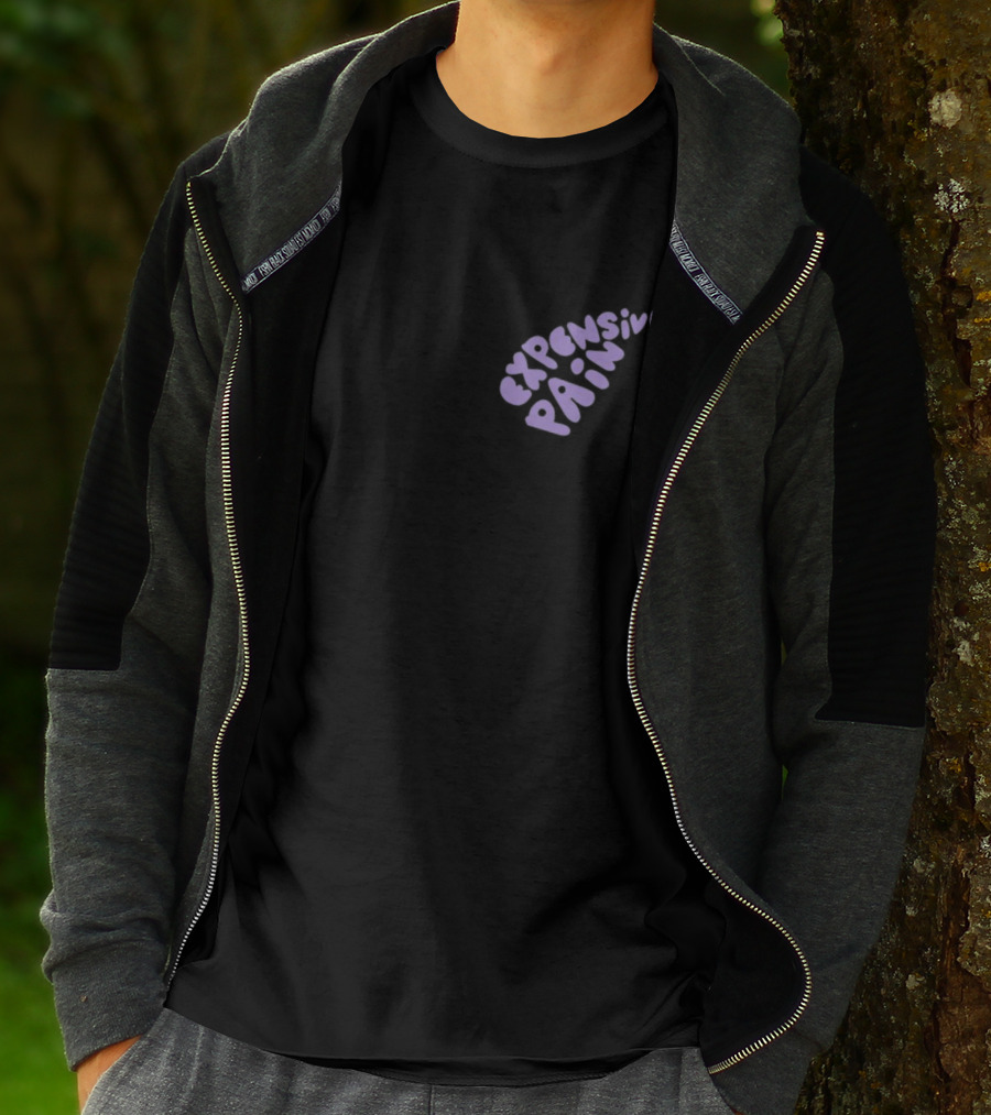 Meek Mill Expensive Pain Album Graphic Purple Text T-Shirt