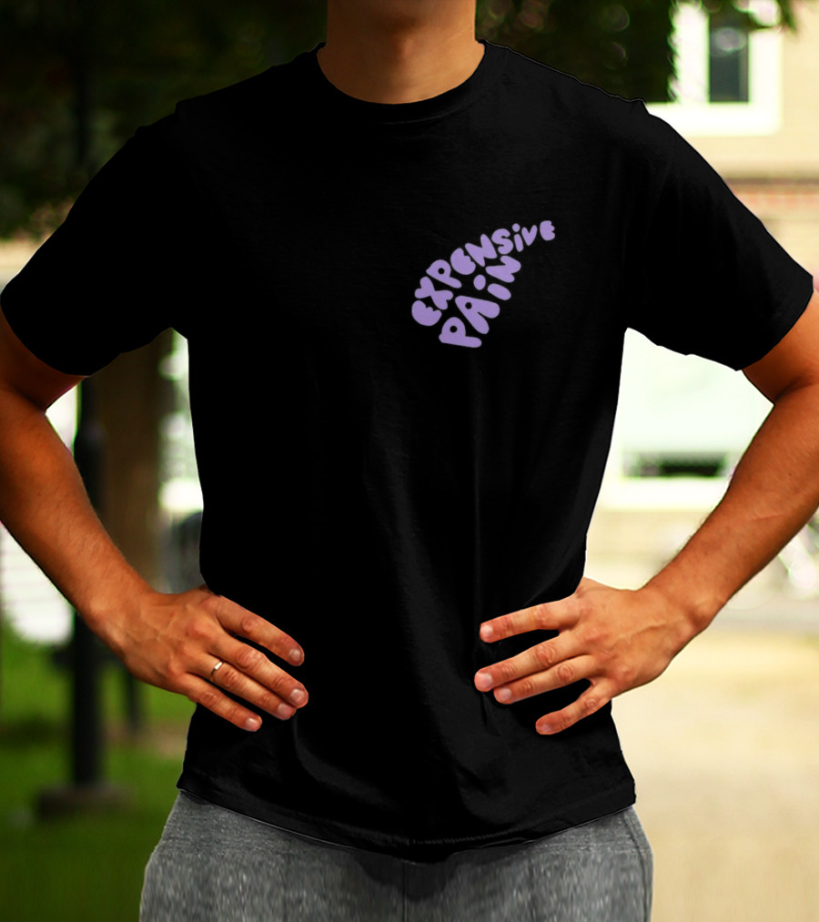 Meek Mill Expensive Pain Album Graphic Purple Text T-Shirt