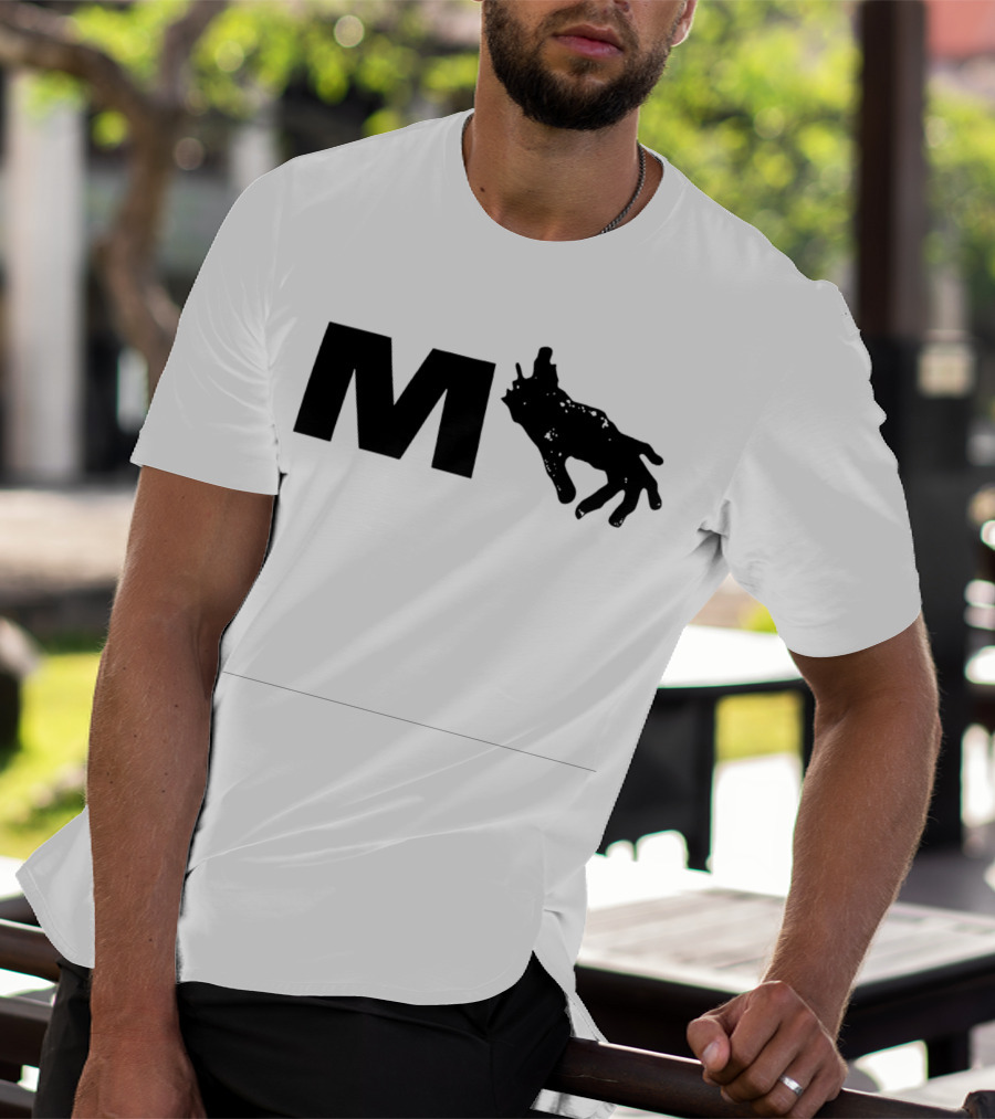 Monkeypaw Productions M With Hand Silhouette Jordan Peele T-Shirt