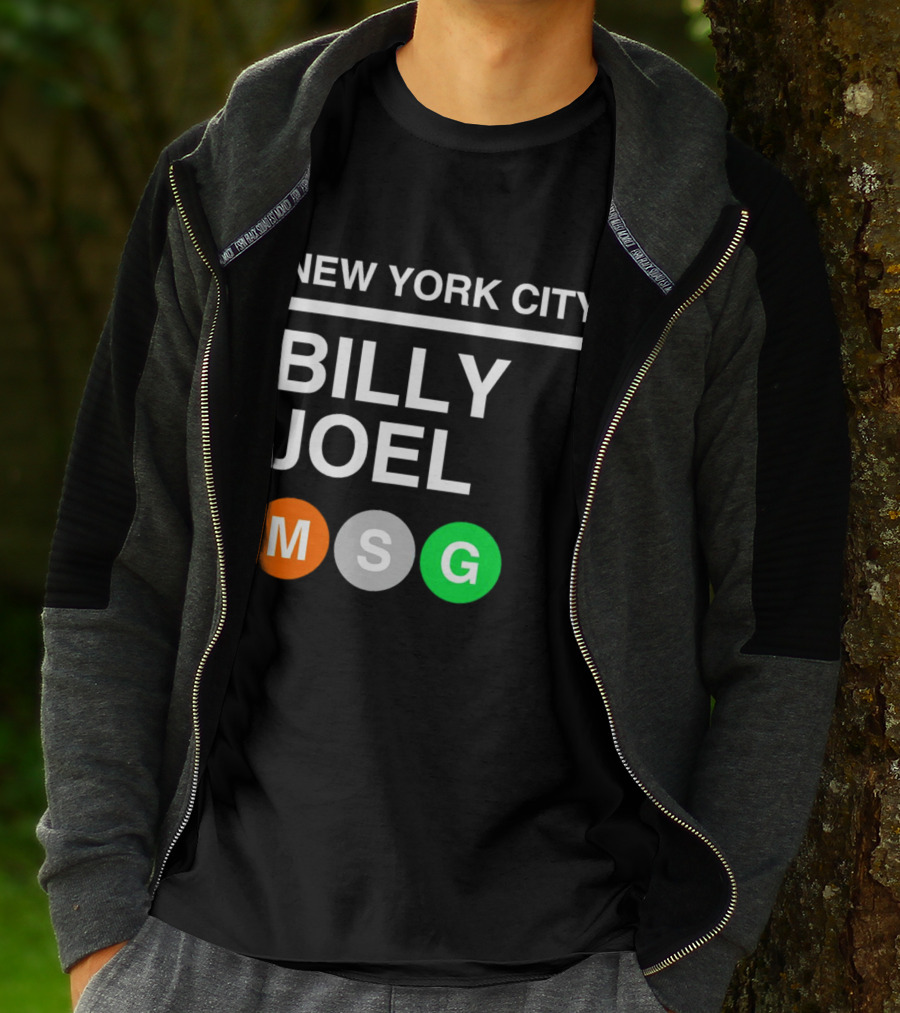 NEW YORK CITY BILLY JOEL MSG Subway T-Shirt